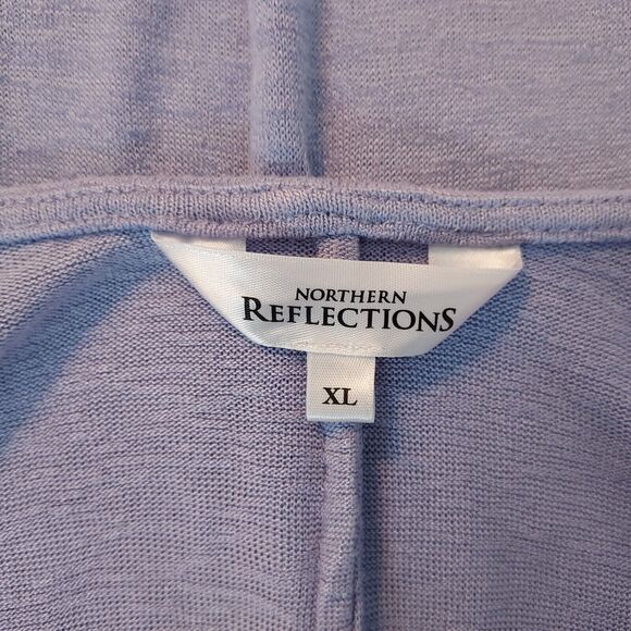 Northern Reflection Cardigan Sweater XL Stretch Soft Open Front Flowy Purple - Picture 8 of 13